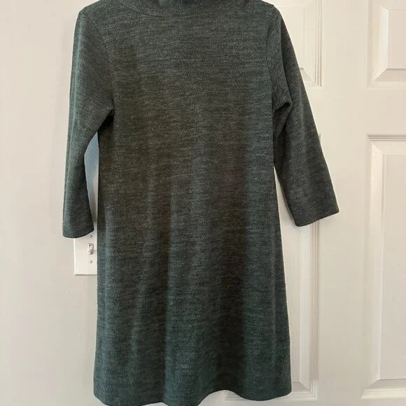 Kalleigh Dark Green Turtleneck Dress - Picture 4 of 5